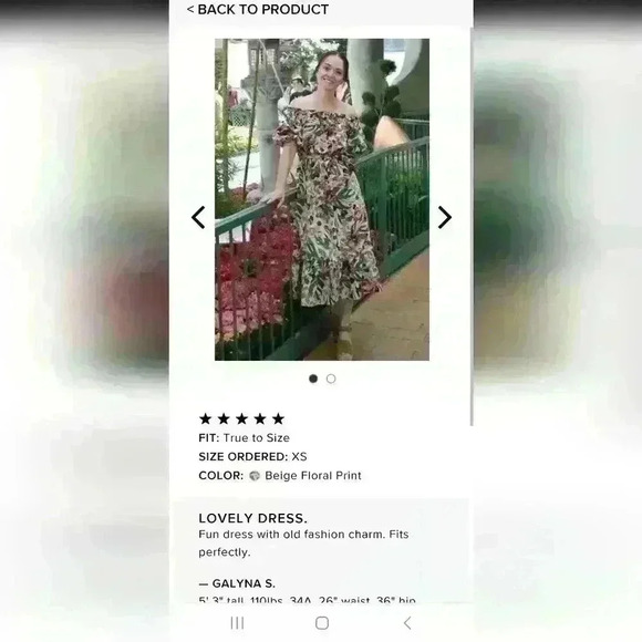 Lulu's She's the One Beige Floral Print Off-The-Shoulder Midi Dress size… - Picture 13 of 15